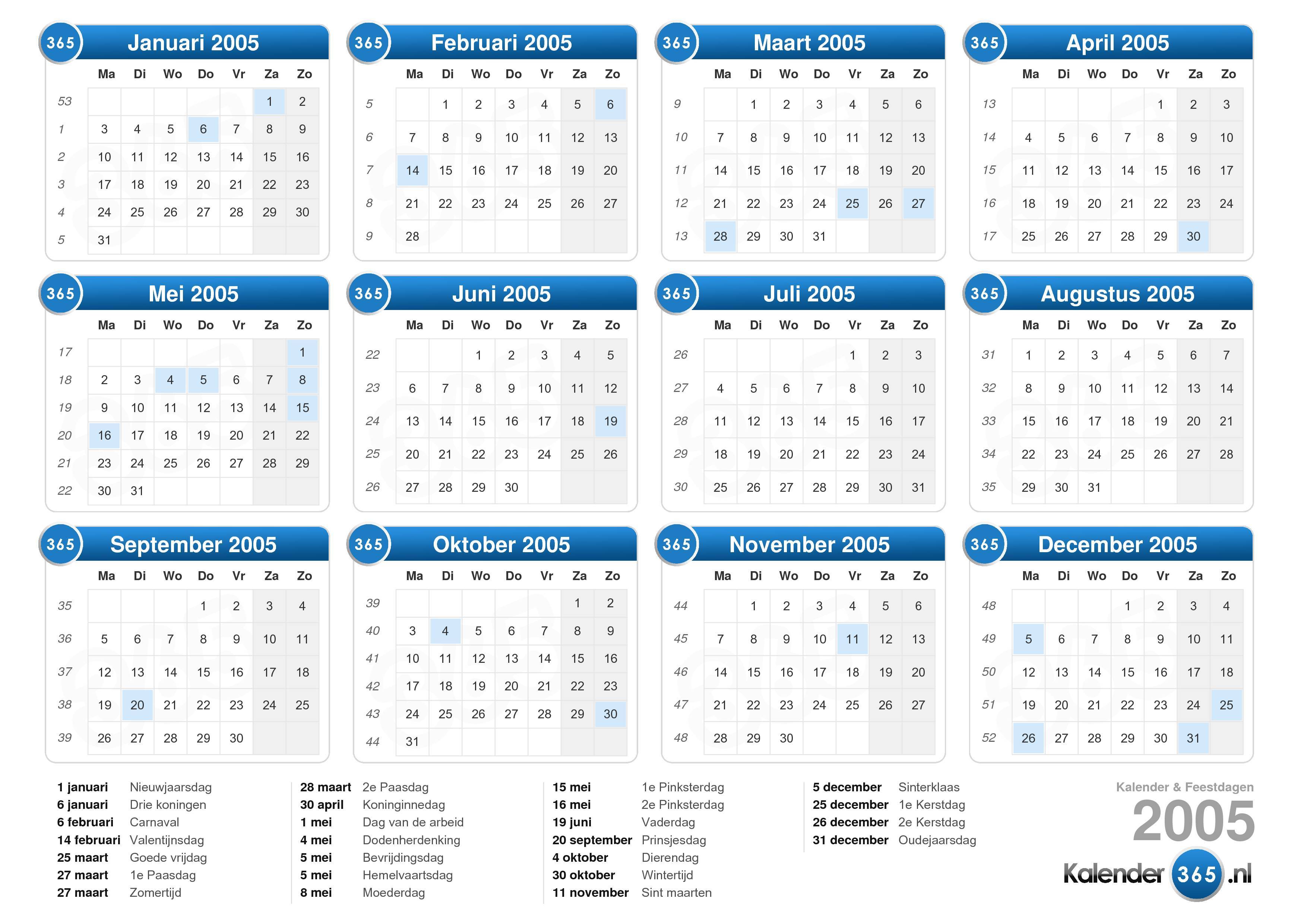 Kalender 2005 Kalender 2005