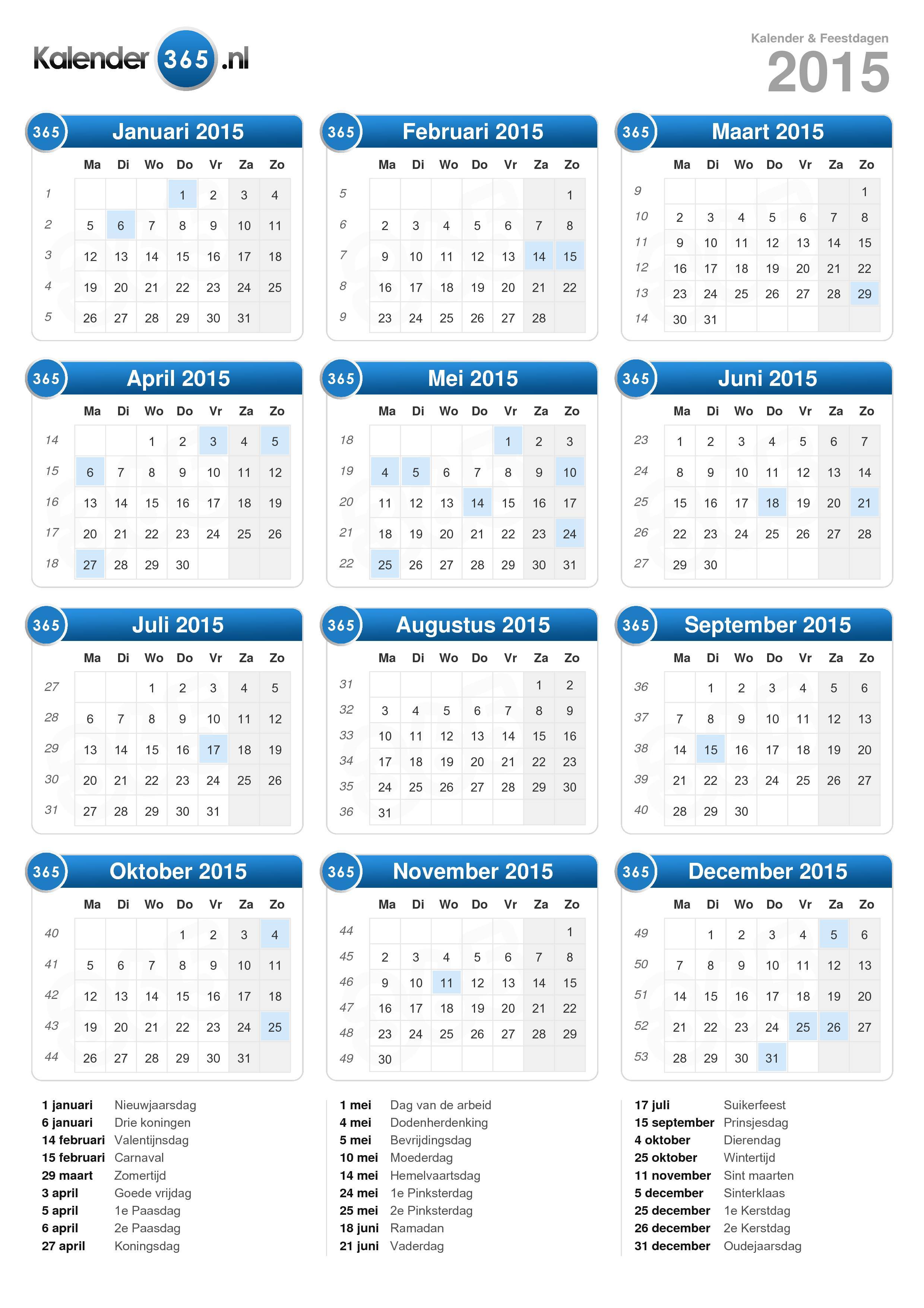 hanger Humanistisch heuvel Kalender 2015