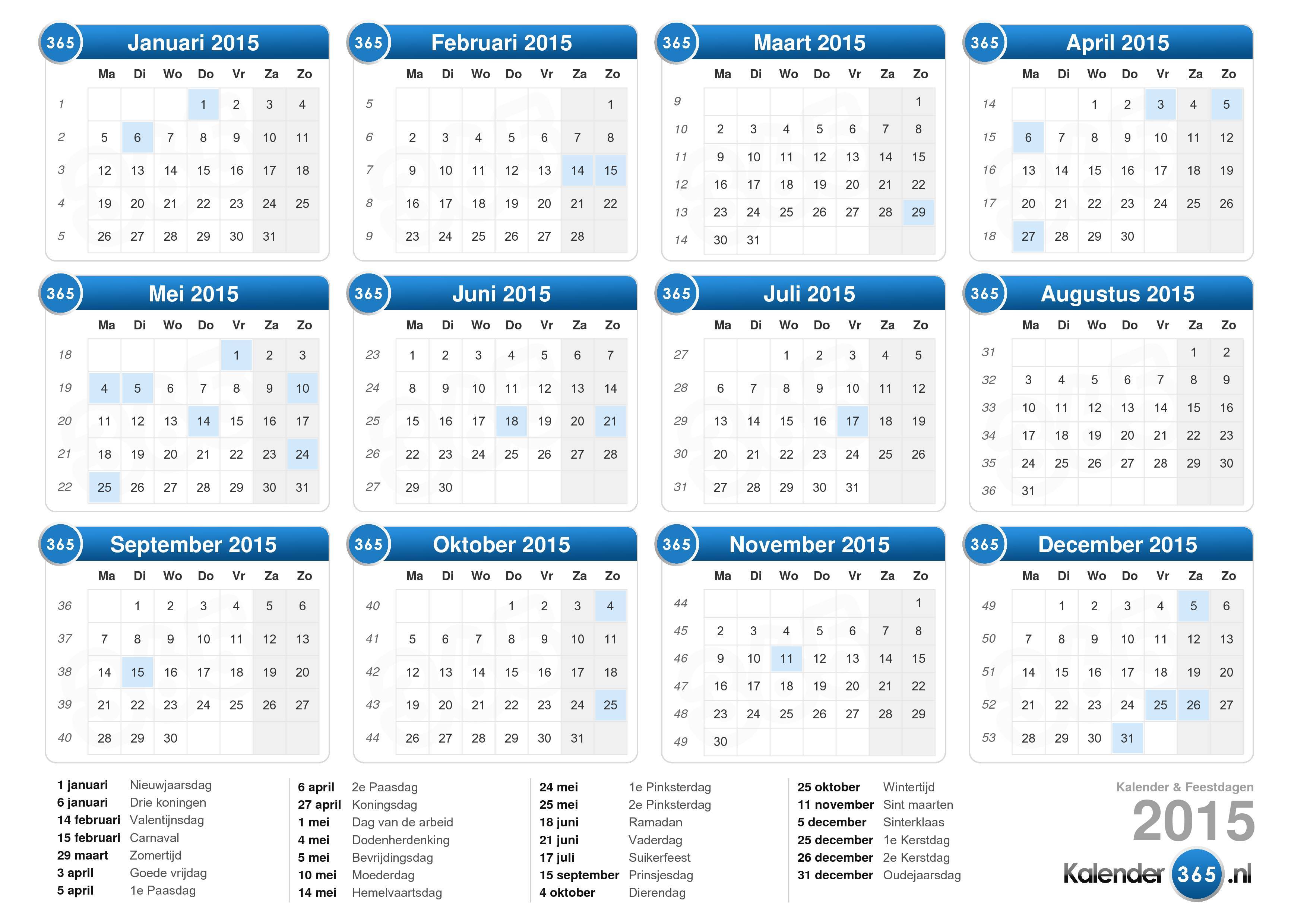 hanger Humanistisch heuvel Kalender 2015