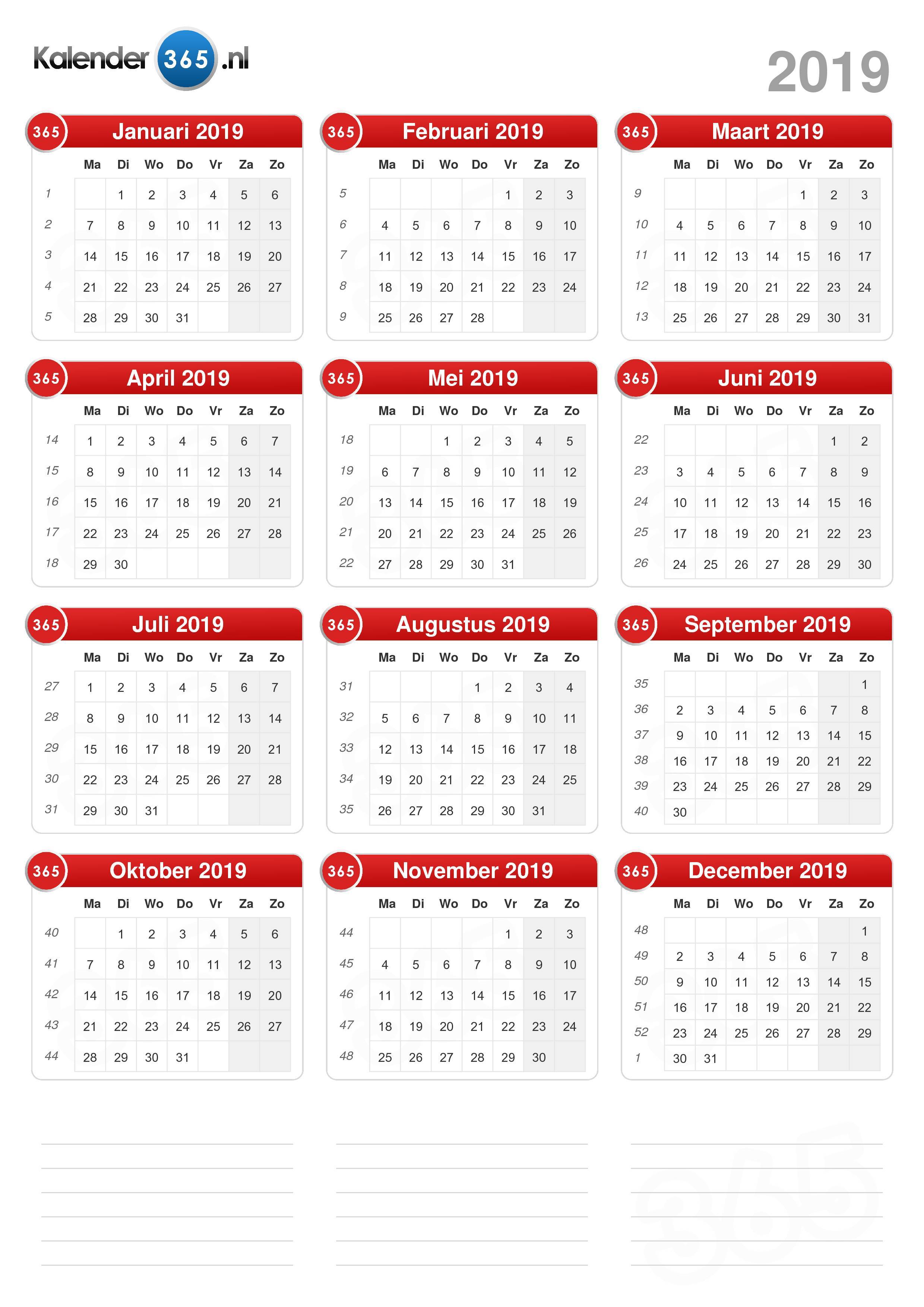 uitbreiden Eerlijkheid leerplan Kalender 2019