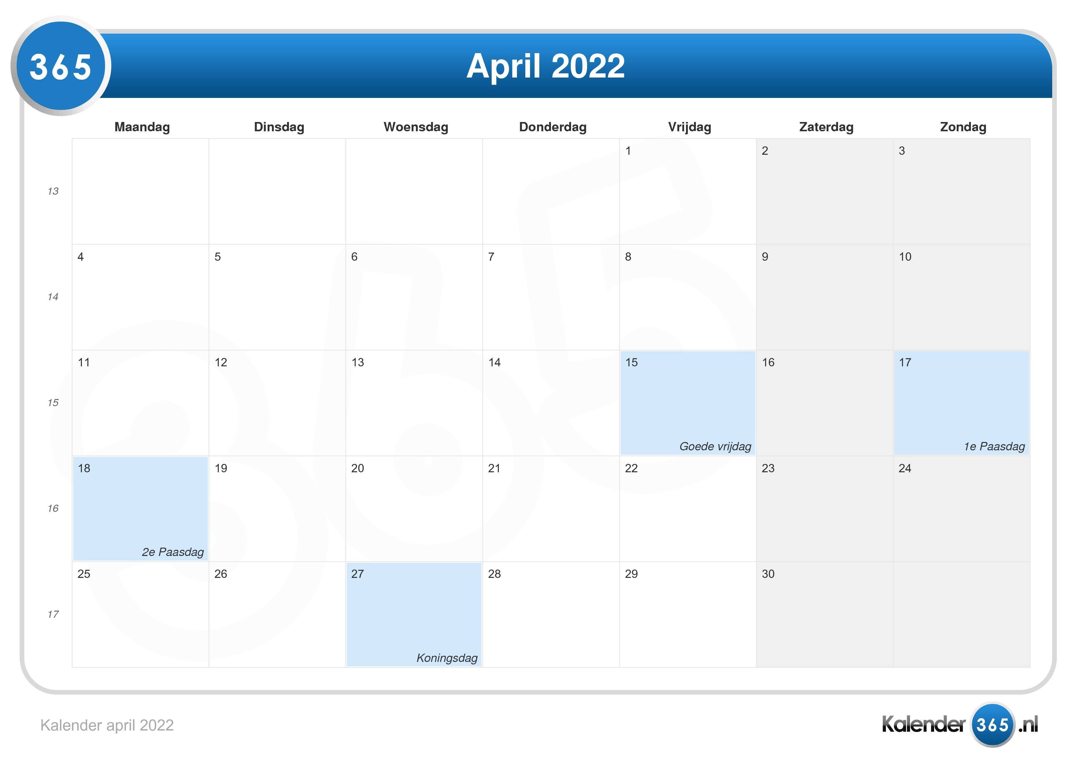 19 april 2022 public holiday